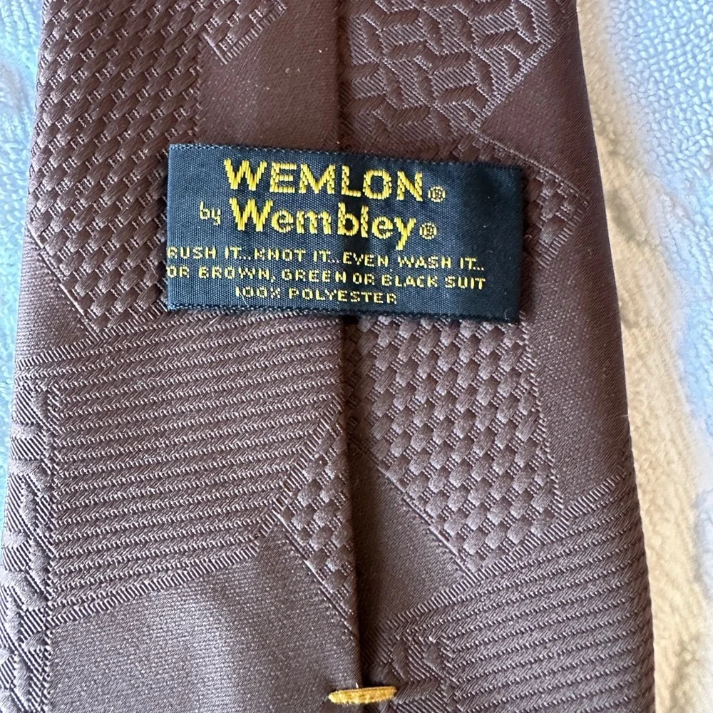 Elegant Brown Patterned Men's Tie‎